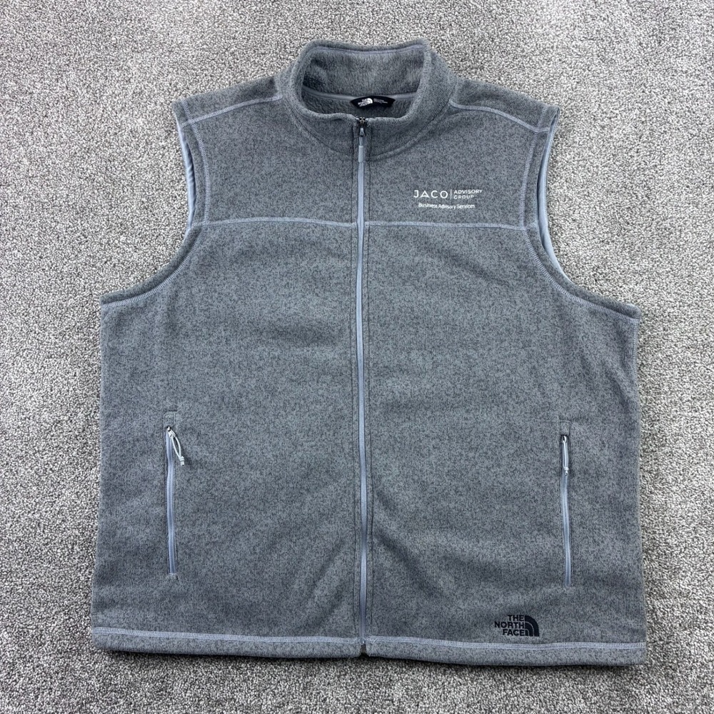The‎ North Face Gordon Lyons Vest Mens 3XL Gray Full Zip Fleece NF0A47FA